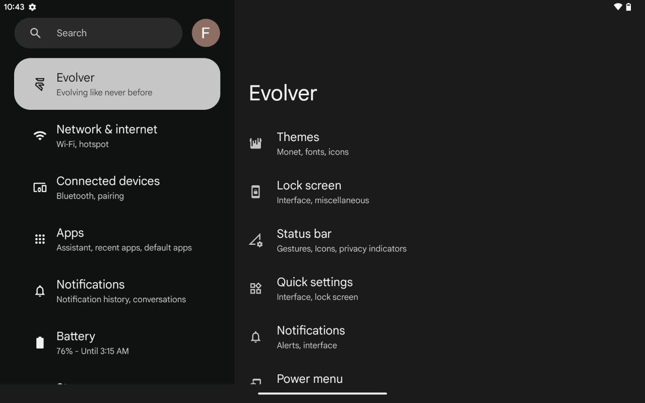 EvolutionX for Xiaomi Redmi Pad SE (Android 14) screenshot 3